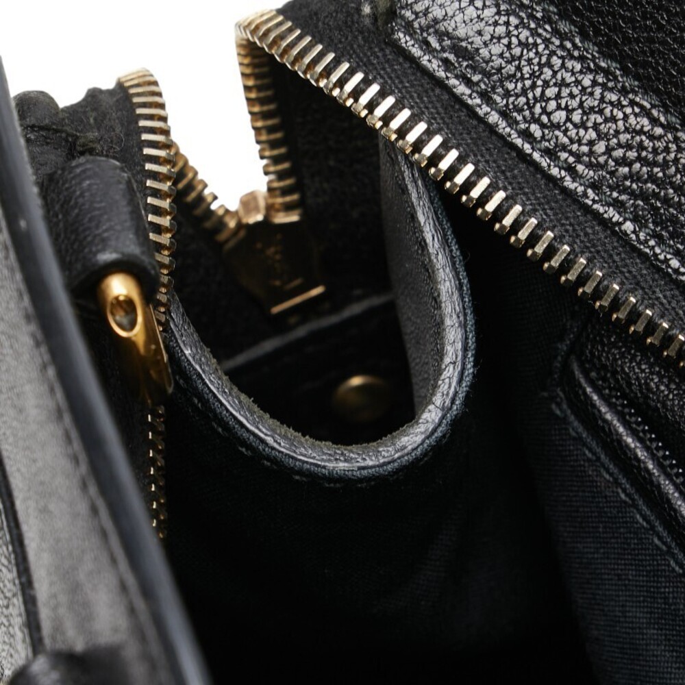Saint Laurent Cabas Handbag Shoulder Bag Black Leather - Picture 8 of 9